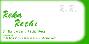 reka rethi business card